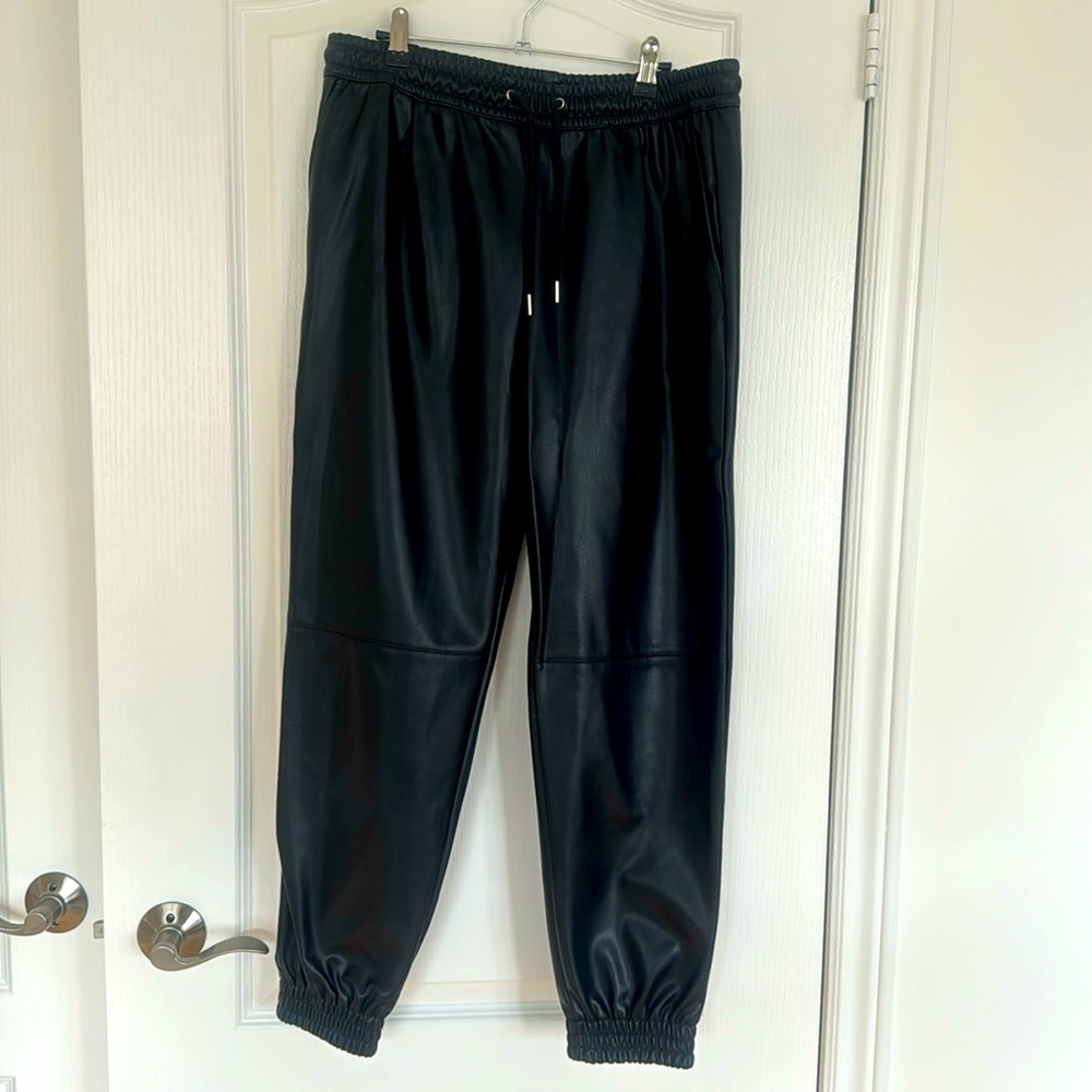 Zara vegan leather trousers, size L